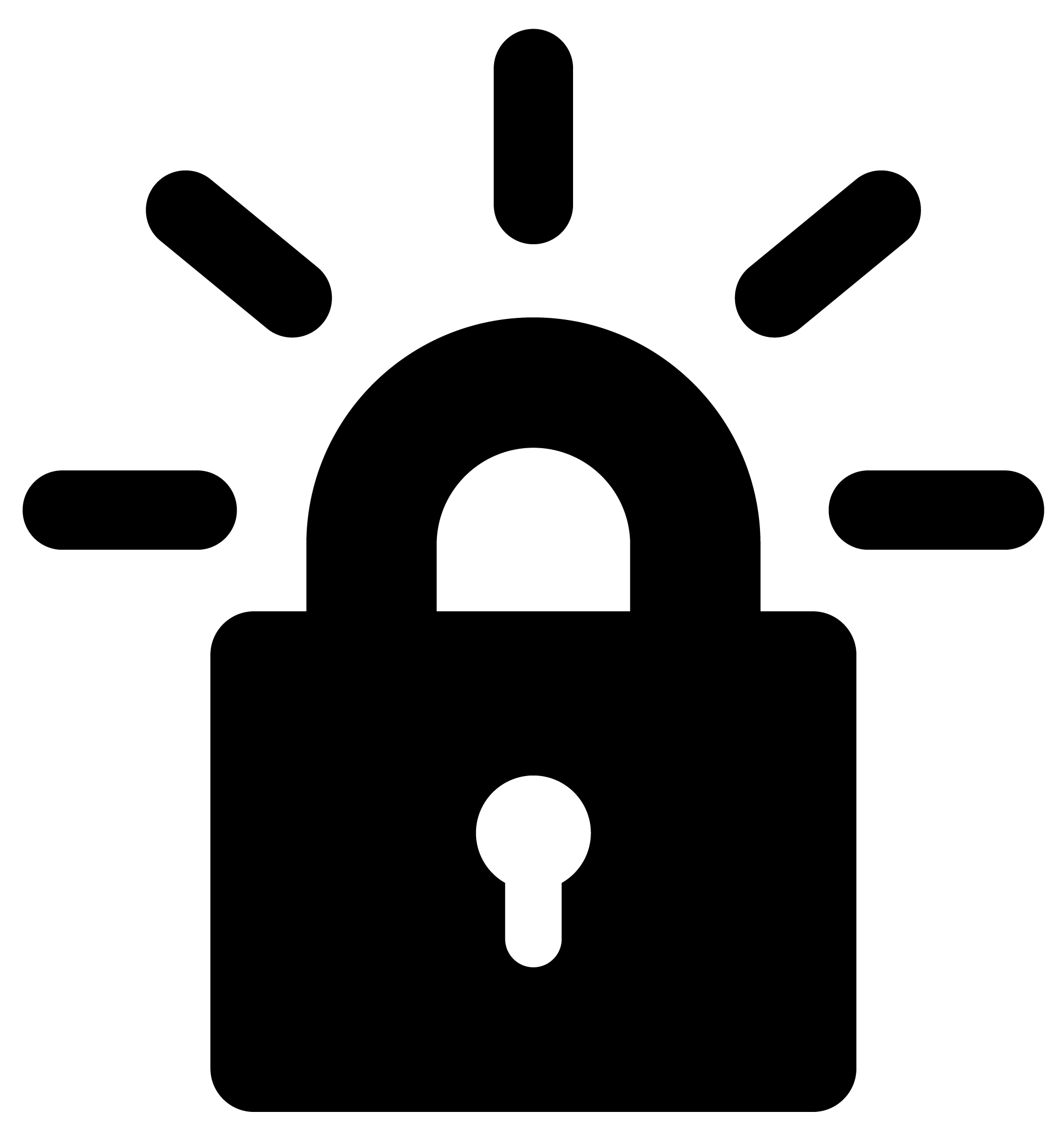 lock only black logo